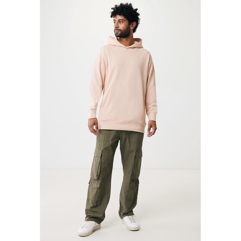 Iqoniq Yengo recycled cotton hoodie with sidepockets peach nectar XS