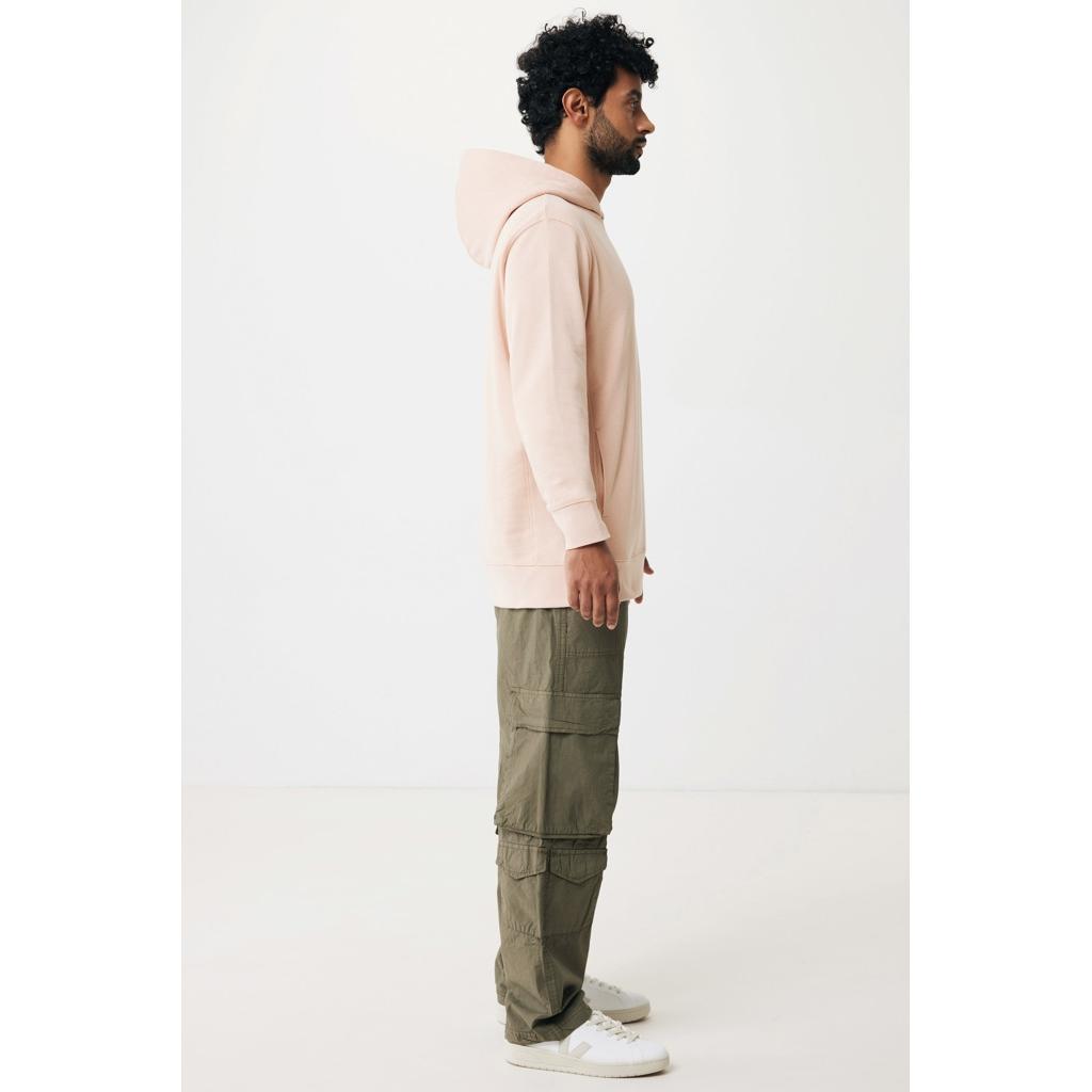 Iqoniq Yengo recycled cotton hoodie with sidepockets peach nectar XS