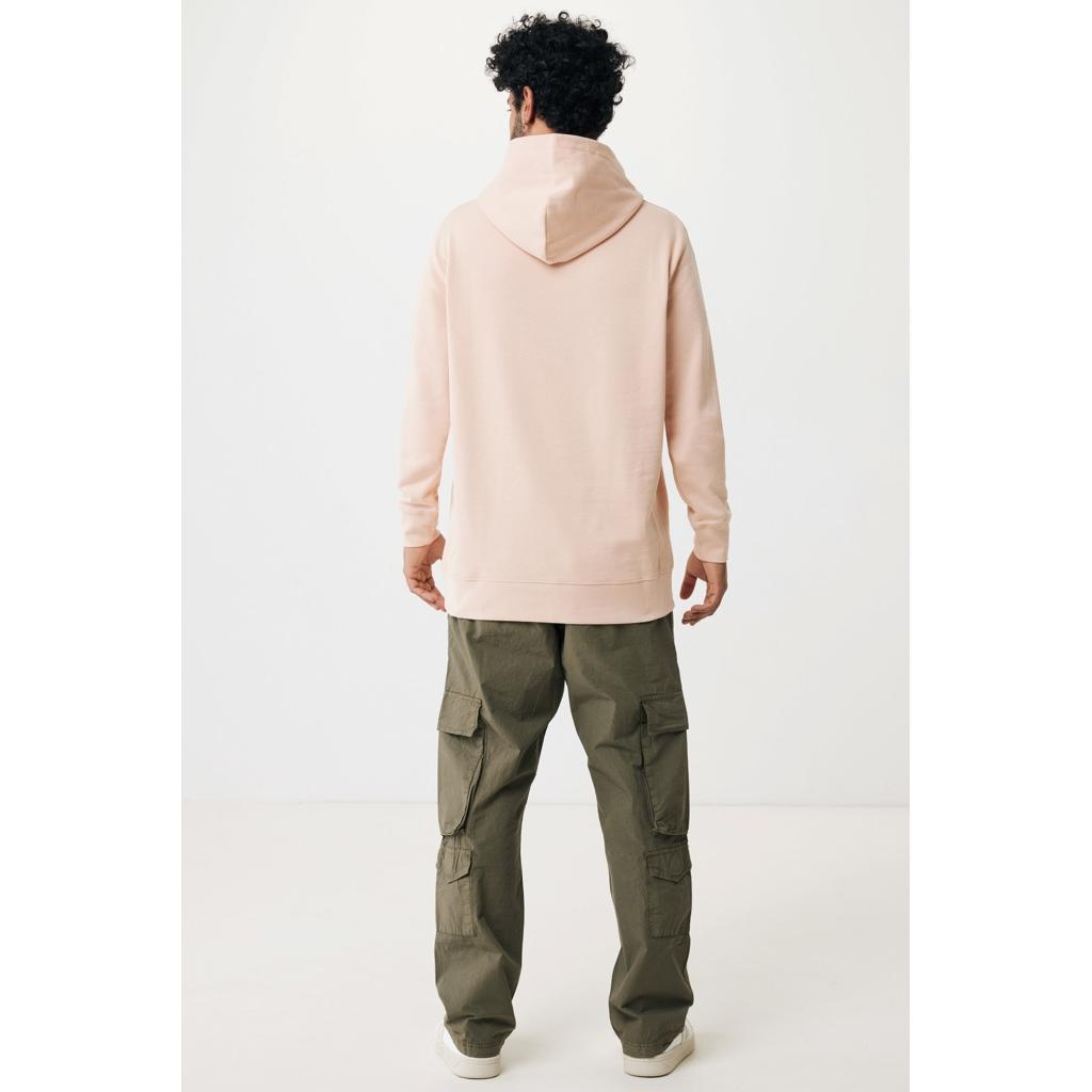 Iqoniq Yengo recycled cotton hoodie with sidepockets peach nectar XS