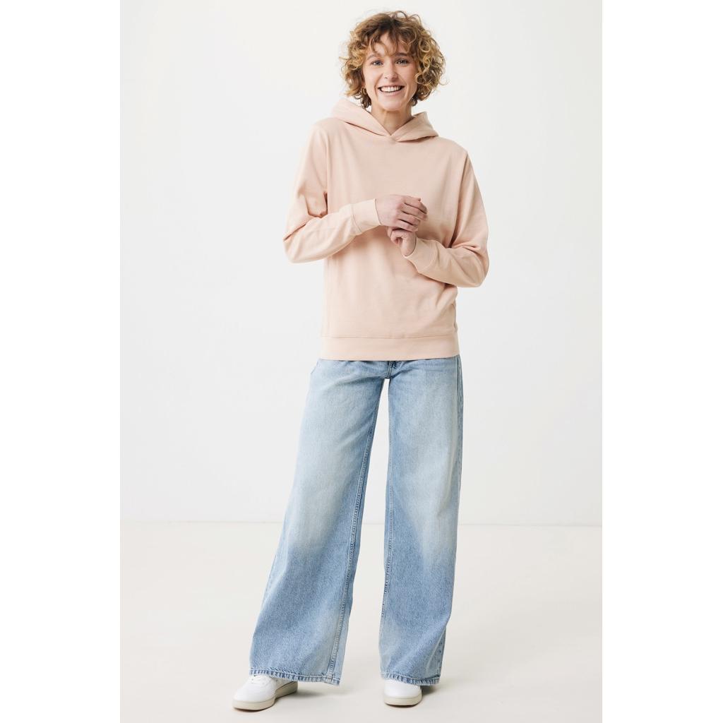 Iqoniq Yengo recycled cotton hoodie with sidepockets peach nectar XS