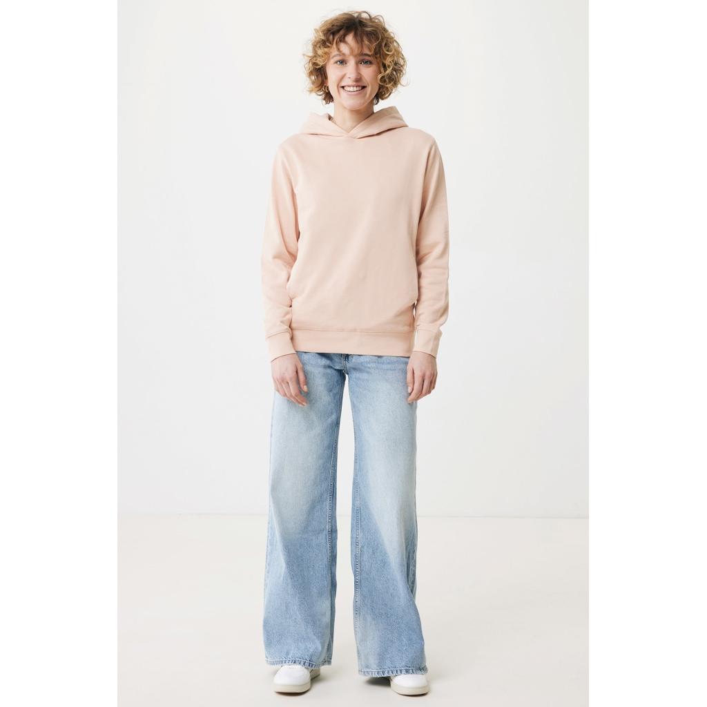 Iqoniq Yengo recycled cotton hoodie with sidepockets peach nectar XS