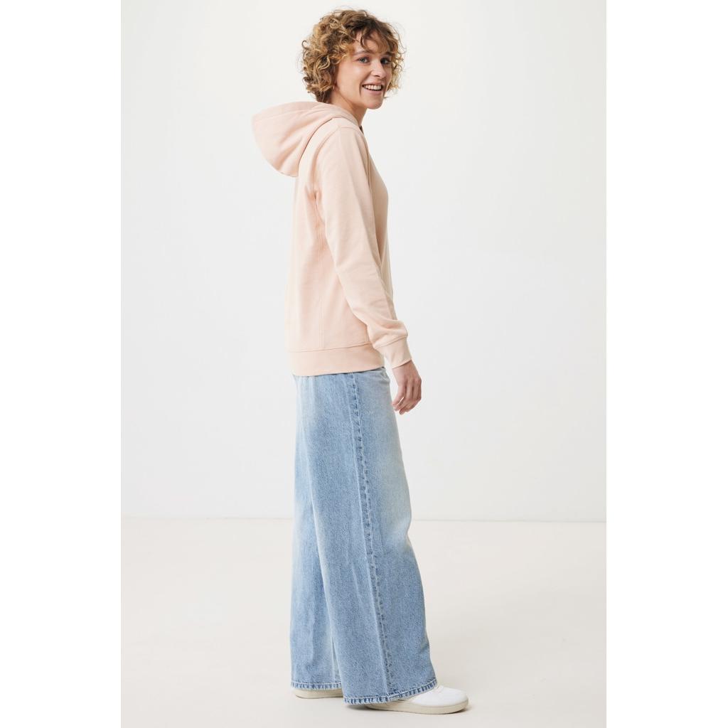 Iqoniq Yengo recycled cotton hoodie with sidepockets peach nectar XS