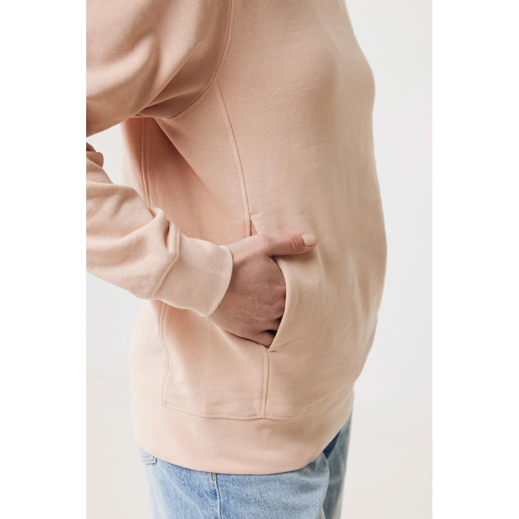 Iqoniq Yengo recycled cotton hoodie with sidepockets peach nectar XS