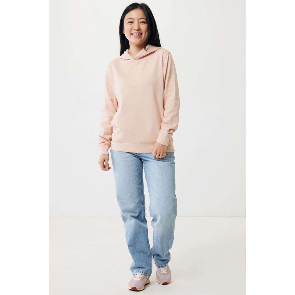 Iqoniq Yengo recycled cotton hoodie with sidepockets peach nectar XS
