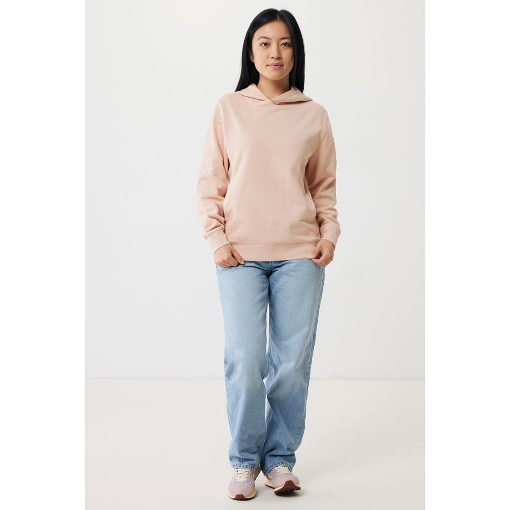 Iqoniq Yengo recycled cotton hoodie with sidepockets peach nectar XS