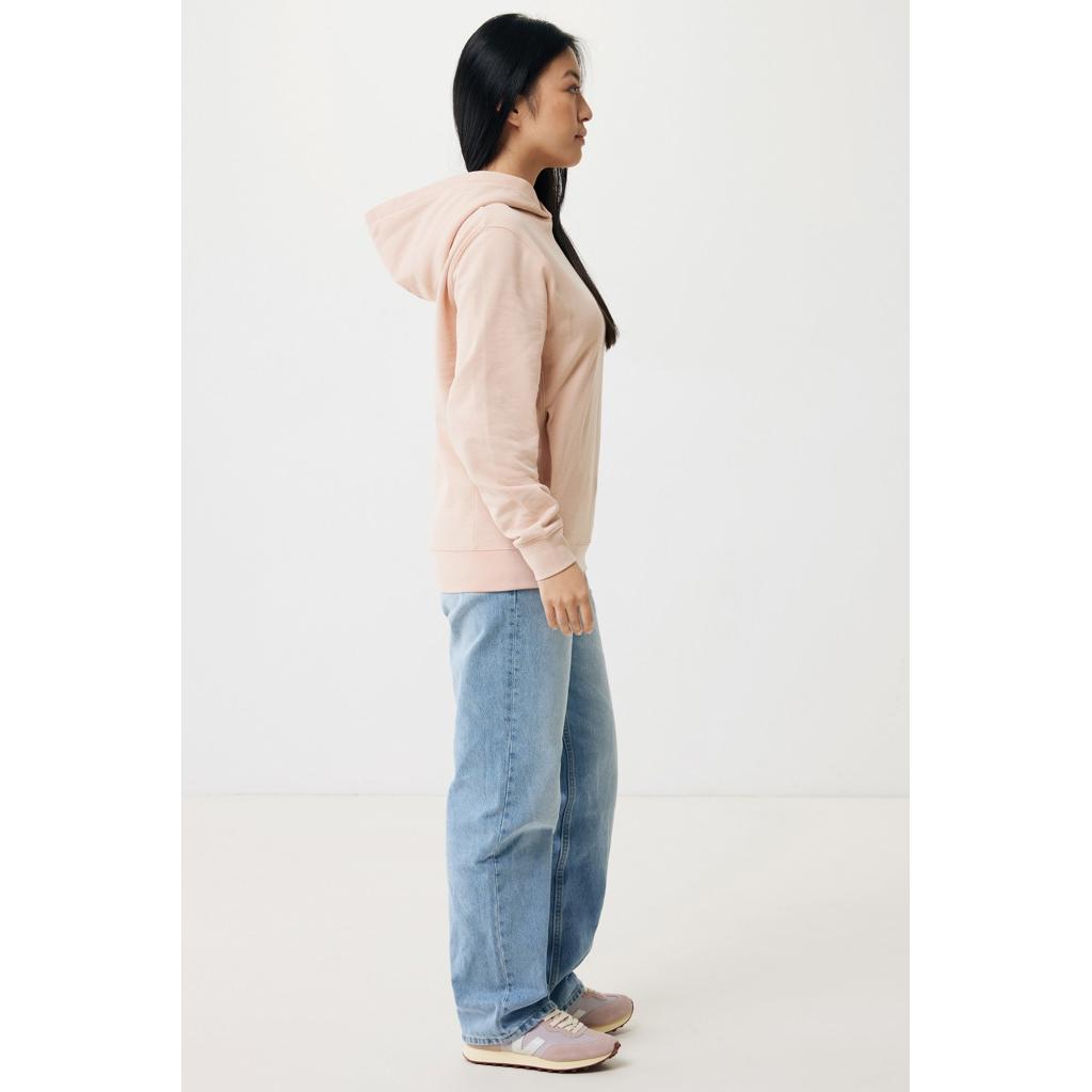 Iqoniq Yengo recycled cotton hoodie with sidepockets peach nectar XS