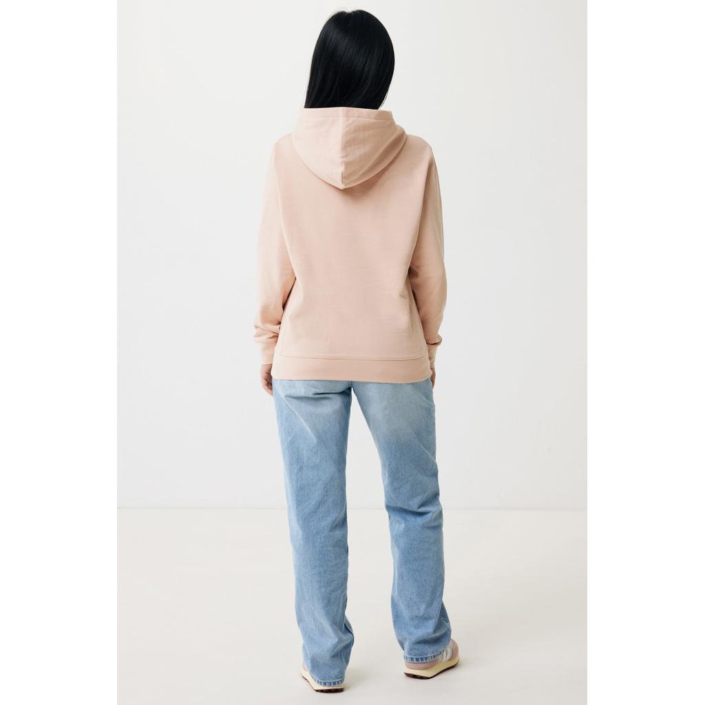 Iqoniq Yengo recycled cotton hoodie with sidepockets peach nectar XS