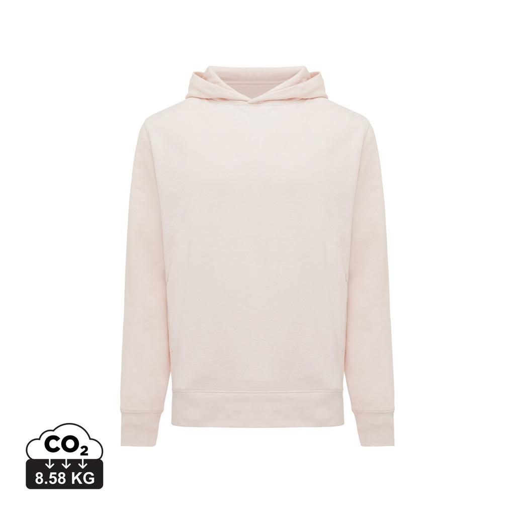 Iqoniq Yengo recycled cotton hoodie with sidepockets cloud pink
