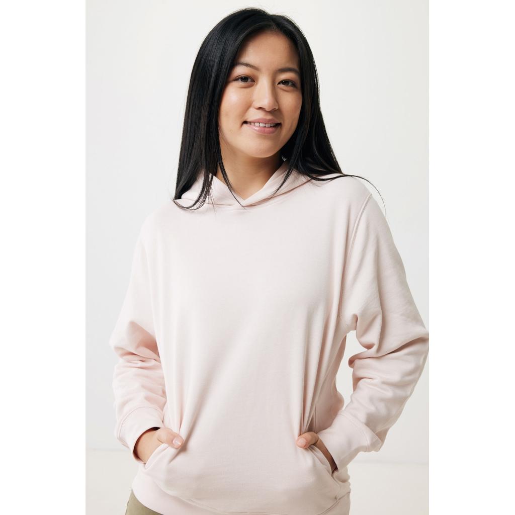 Iqoniq Yengo recycled cotton hoodie with sidepockets cloud pink XXL