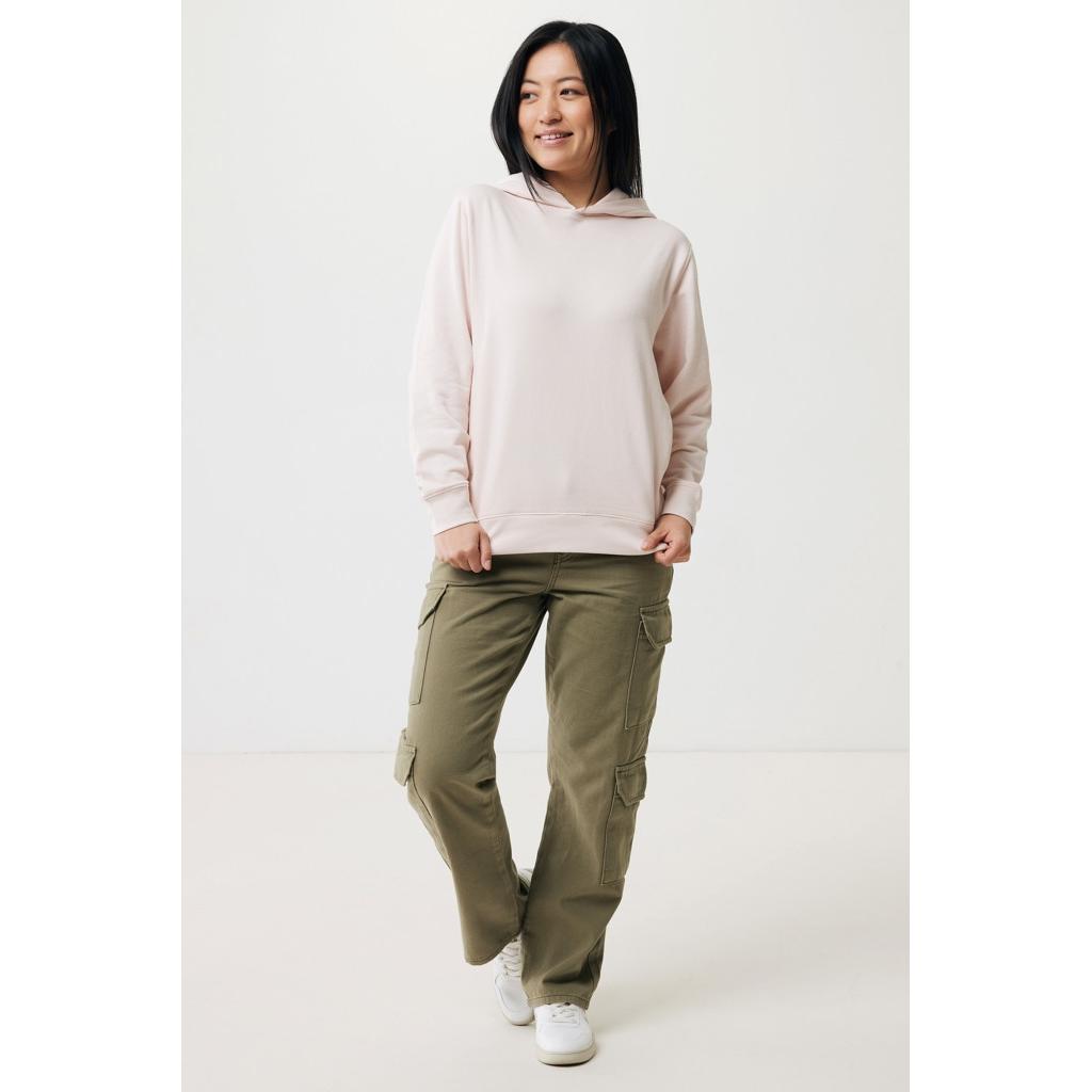 Iqoniq Yengo recycled cotton hoodie with sidepockets cloud pink XXL