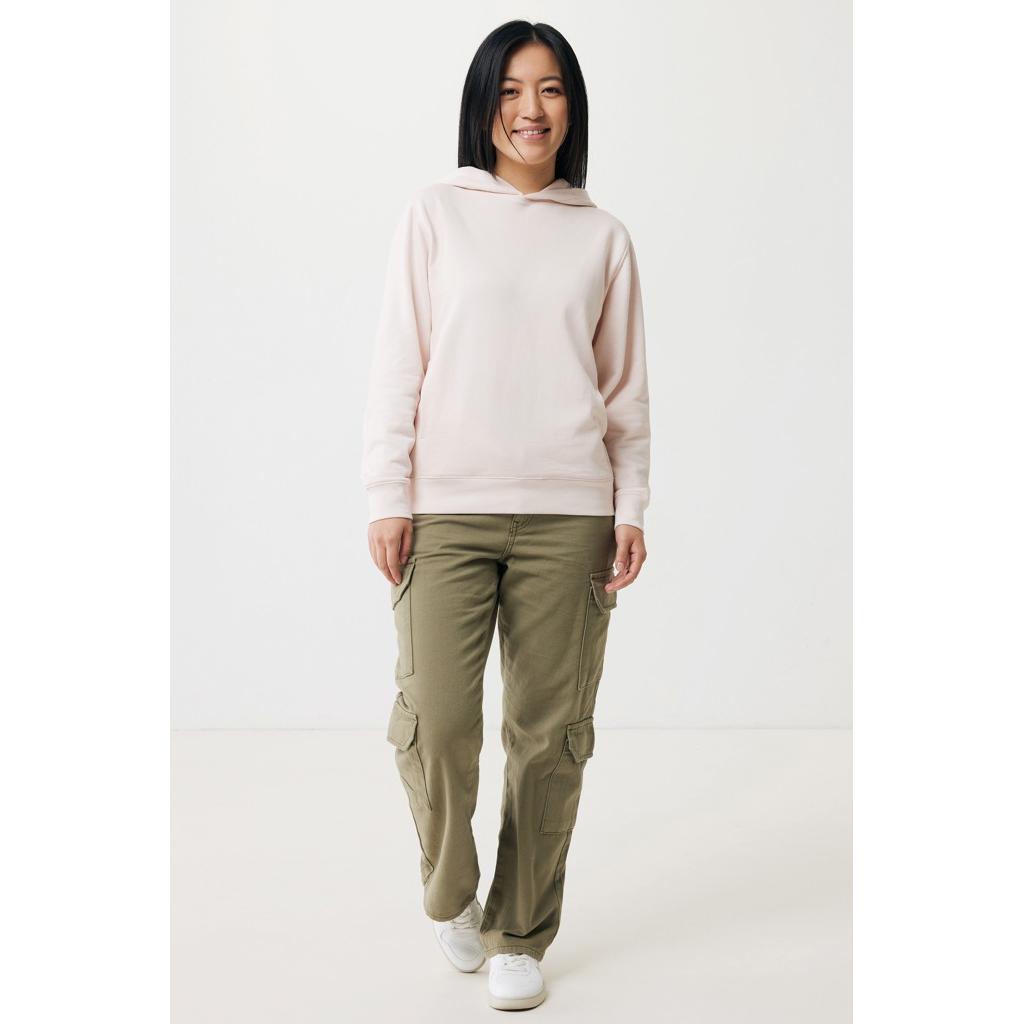Iqoniq Yengo recycled cotton hoodie with sidepockets cloud pink XXL