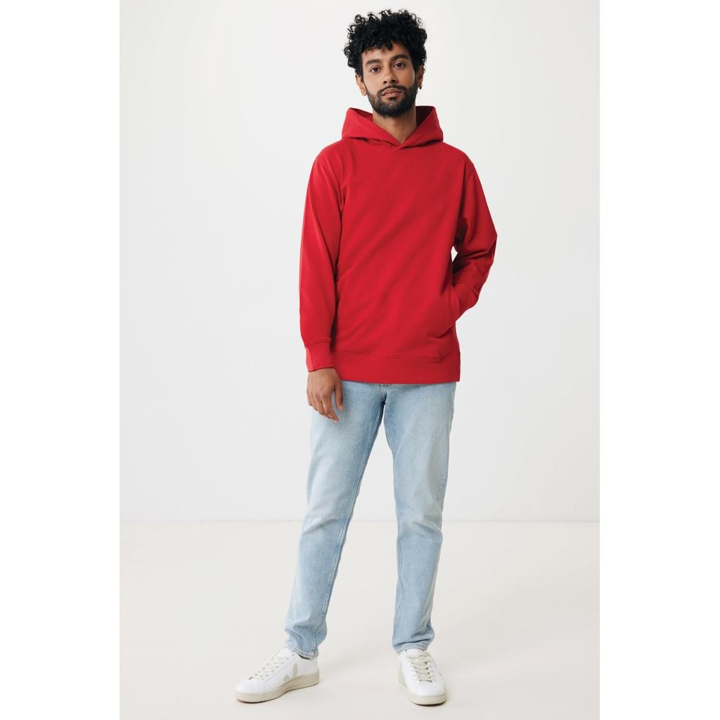 Iqoniq Yengo recycled cotton hoodie with sidepockets red 3XL