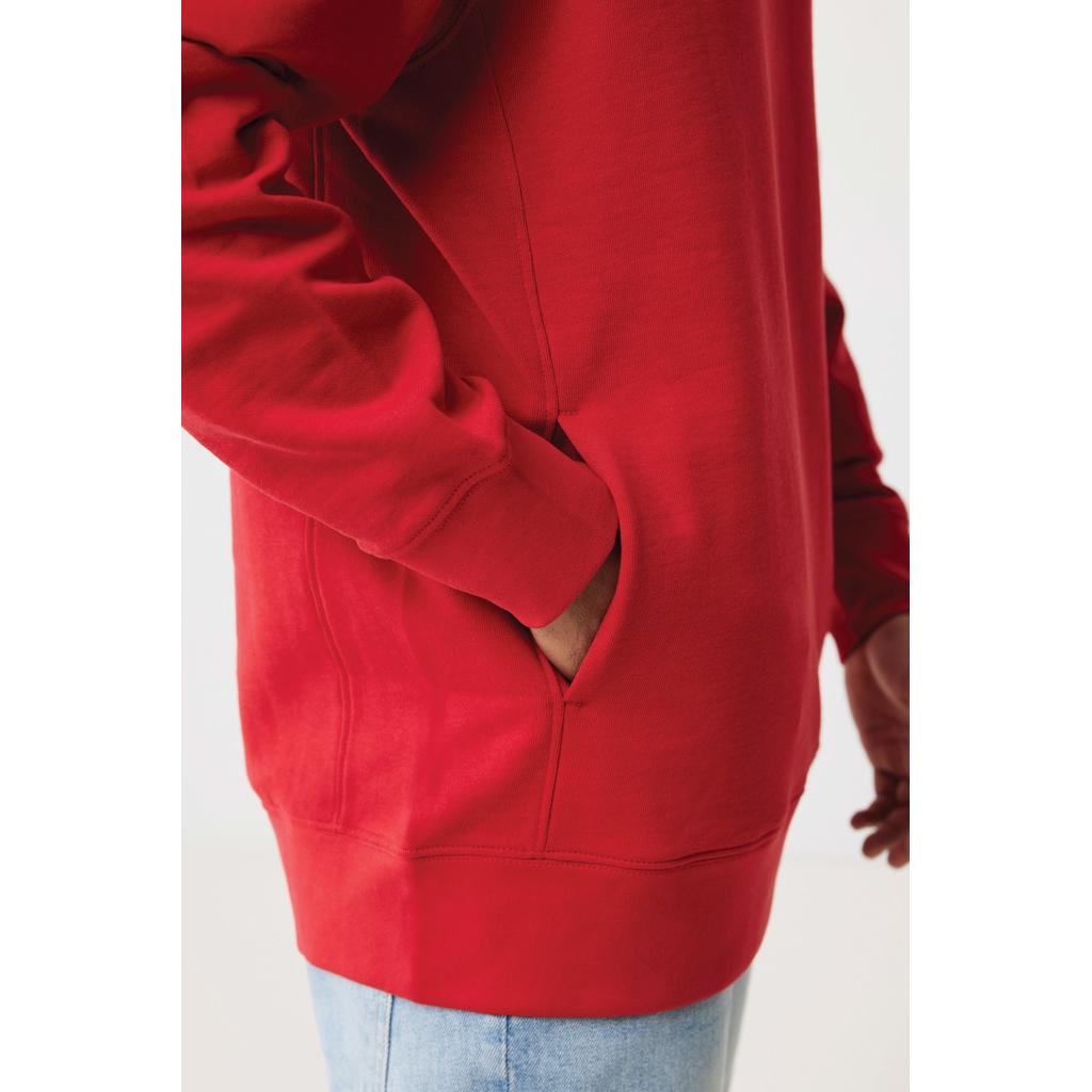 Iqoniq Yengo recycled cotton hoodie with sidepockets red 3XL