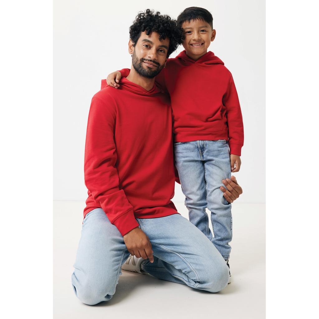 Iqoniq Yengo recycled cotton hoodie with sidepockets red 3XL