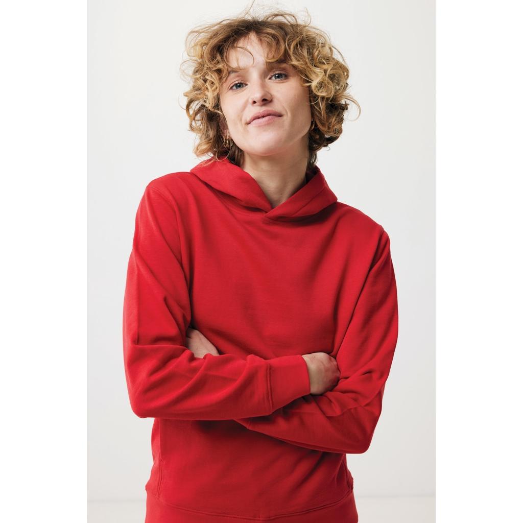 Iqoniq Yengo recycled cotton hoodie with sidepockets red 3XL