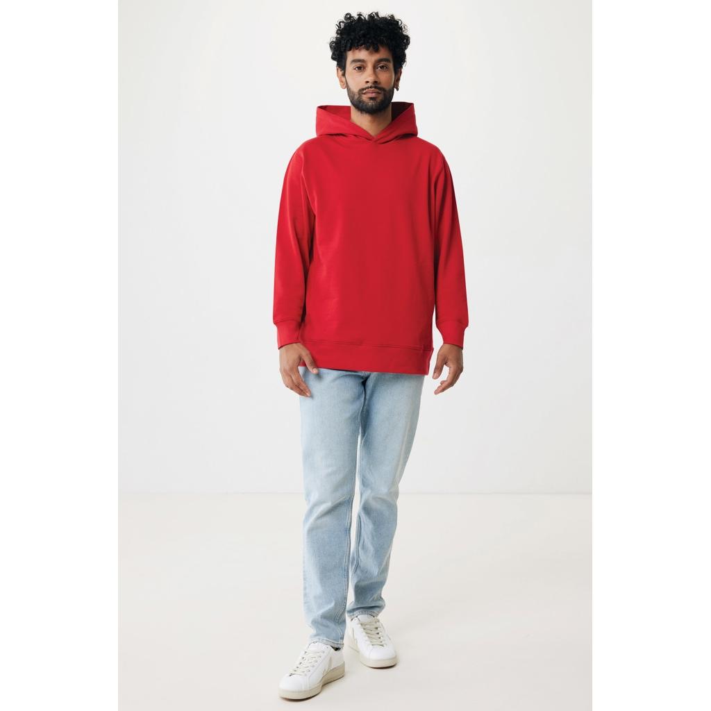 Iqoniq Yengo recycled cotton hoodie with sidepockets red 3XL
