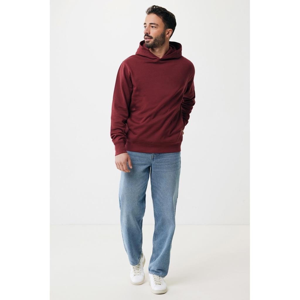 Iqoniq Yengo recycled cotton hoodie with sidepockets burgundy XS