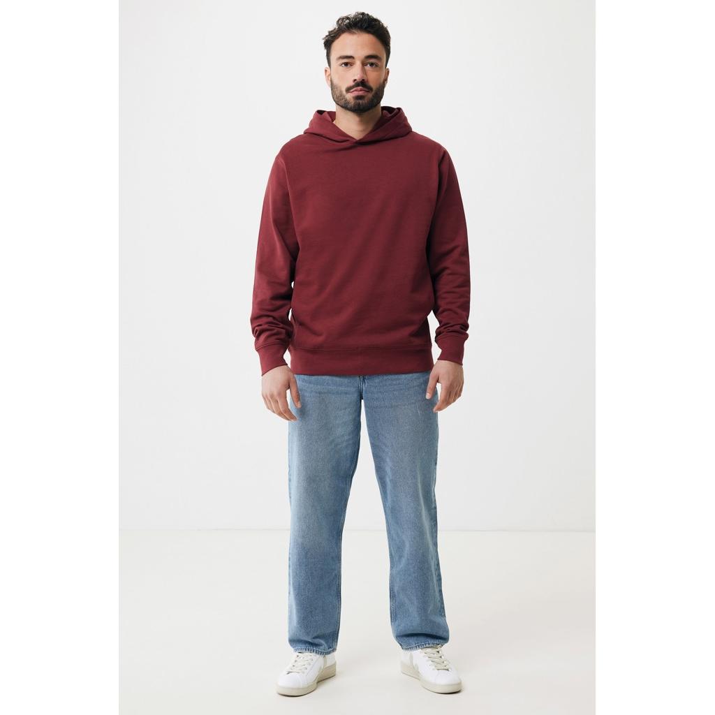 Iqoniq Yengo recycled cotton hoodie with sidepockets burgundy XS