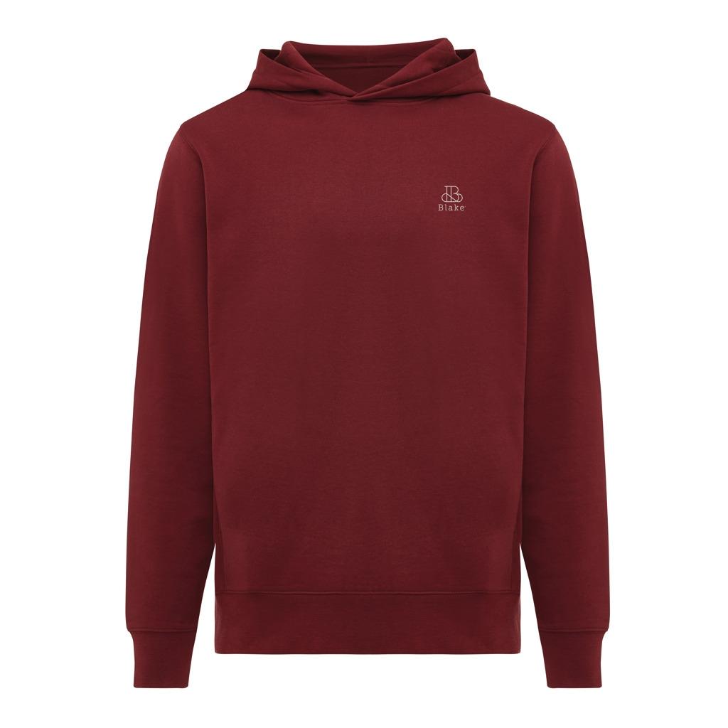 Iqoniq Yengo recycled cotton hoodie with sidepockets burgundy XS