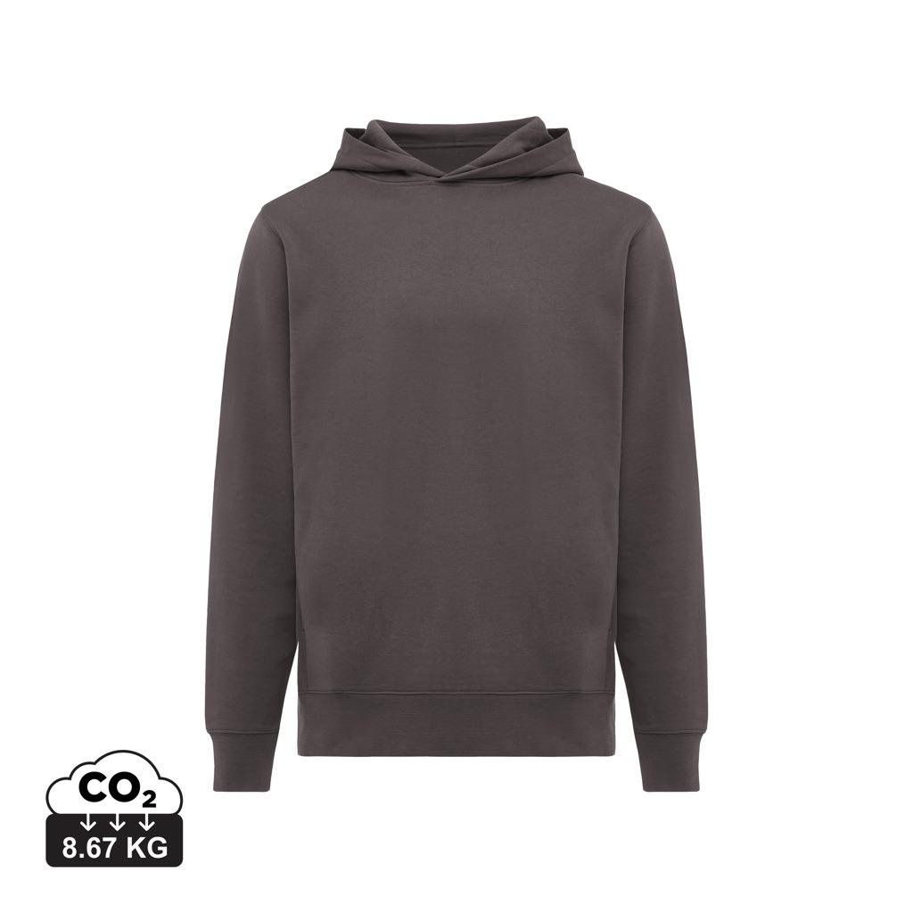 Iqoniq Yengo recycled cotton hoodie with sidepockets anthracite
