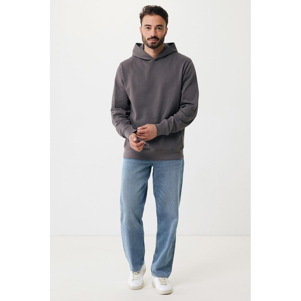 Iqoniq Yengo recycled cotton hoodie with sidepockets anthracite XS