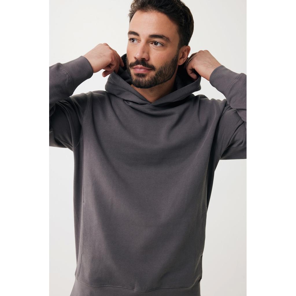Iqoniq Yengo recycled cotton hoodie with sidepockets anthracite XS