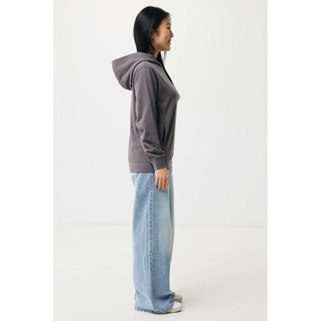 Iqoniq Yengo recycled cotton hoodie with sidepockets anthracite XS