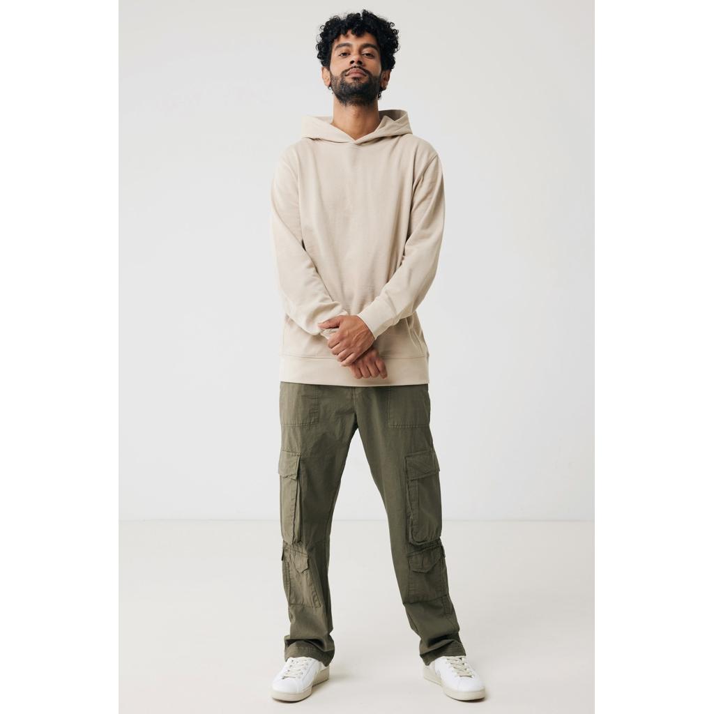 Iqoniq Yengo recycled cotton hoodie with sidepockets desert 3XL