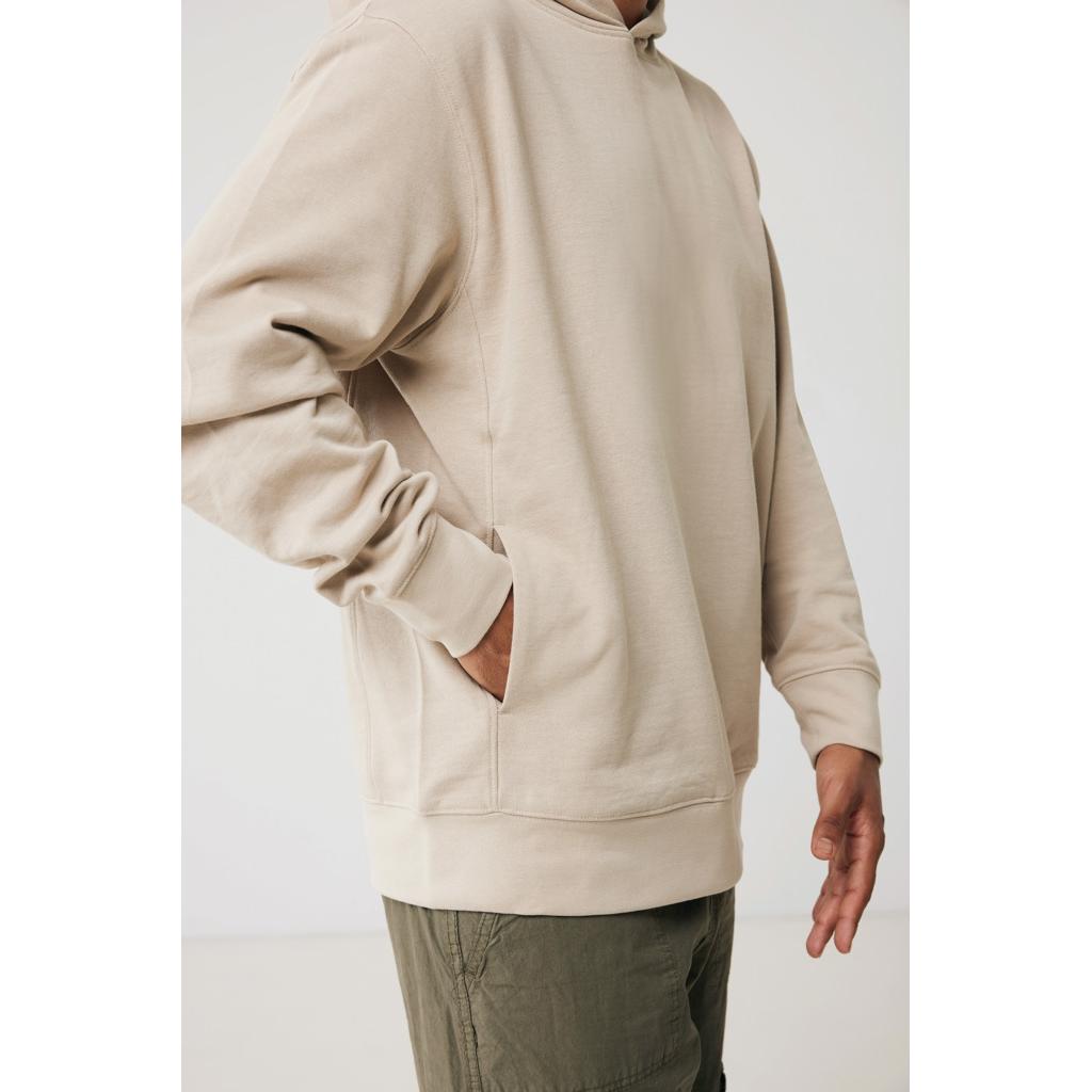 Iqoniq Yengo recycled cotton hoodie with sidepockets desert XS
