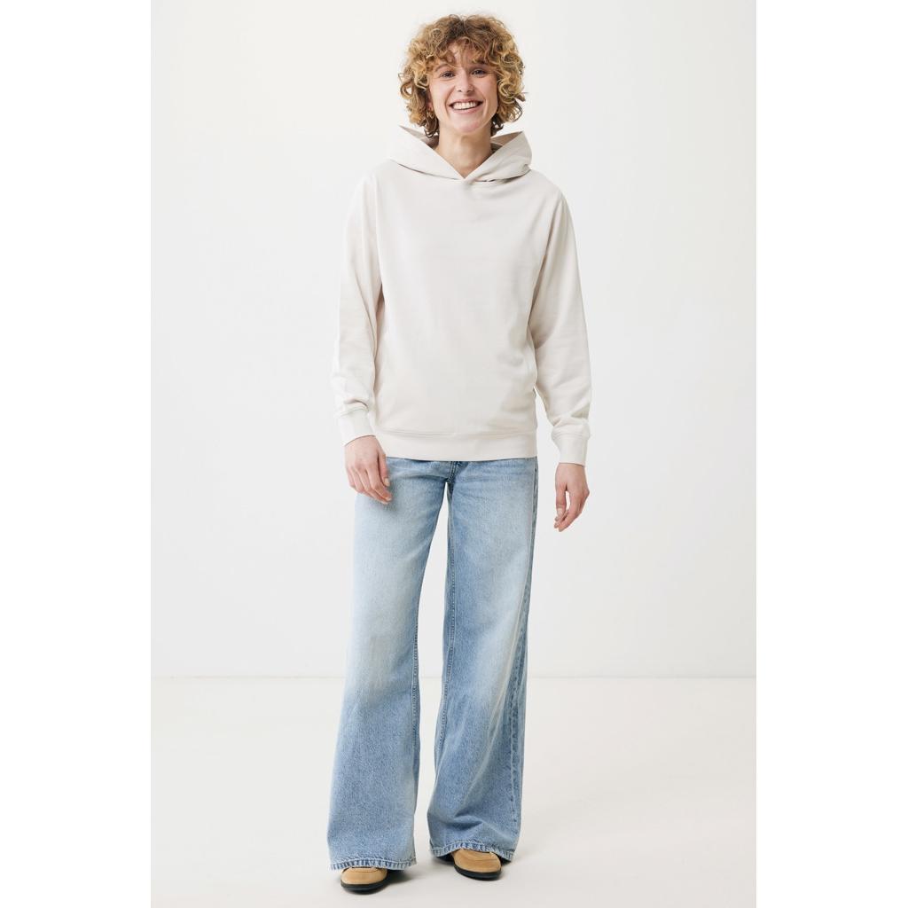 Iqoniq Yengo recycled cotton hoodie with sidepockets ivory white XS