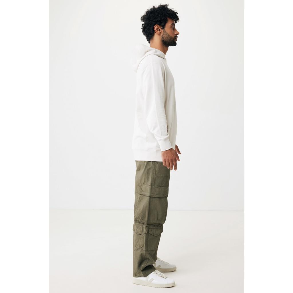 Iqoniq Yengo recycled cotton hoodie with sidepockets ivory white XS