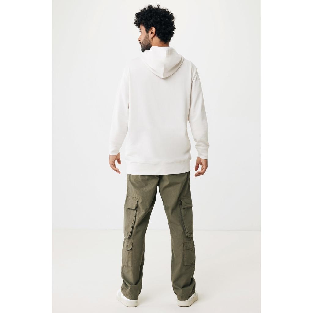 Iqoniq Yengo recycled cotton hoodie with sidepockets ivory white 3XL