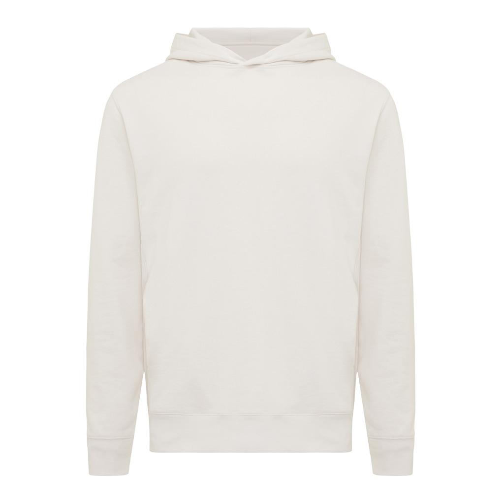 Iqoniq Yengo recycled cotton hoodie with sidepockets ivory white XS