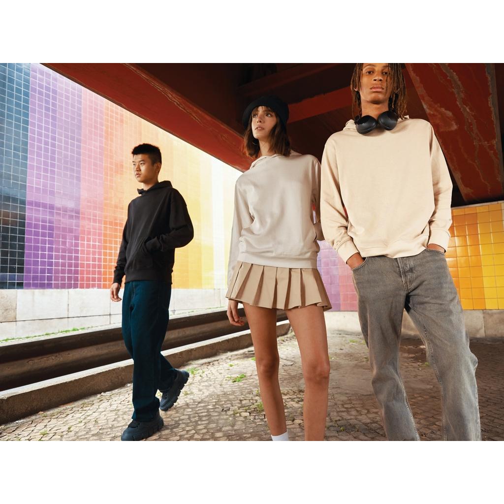 Iqoniq Yengo recycled cotton hoodie with sidepockets ivory white XS