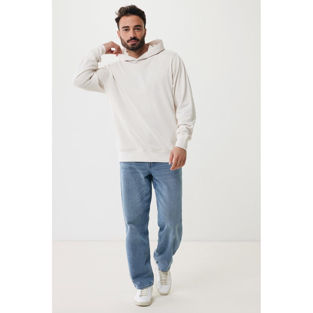 Iqoniq Yengo recycled cotton hoodie with sidepockets ivory white 3XL