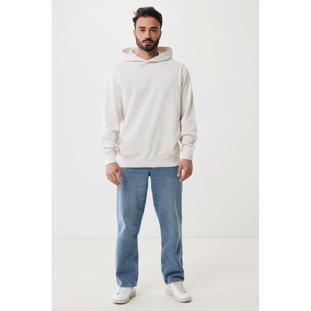 Iqoniq Yengo recycled cotton hoodie with sidepockets ivory white XS