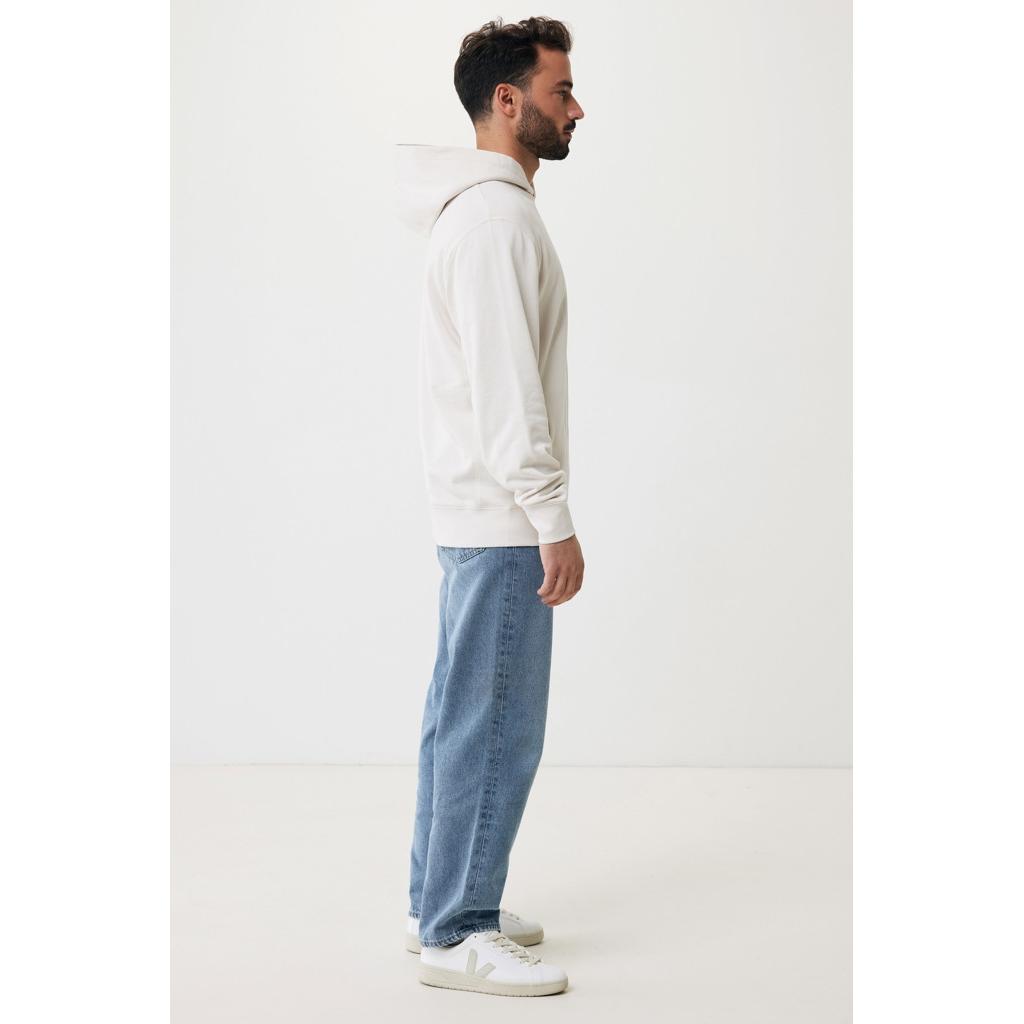 Iqoniq Yengo recycled cotton hoodie with sidepockets ivory white XS