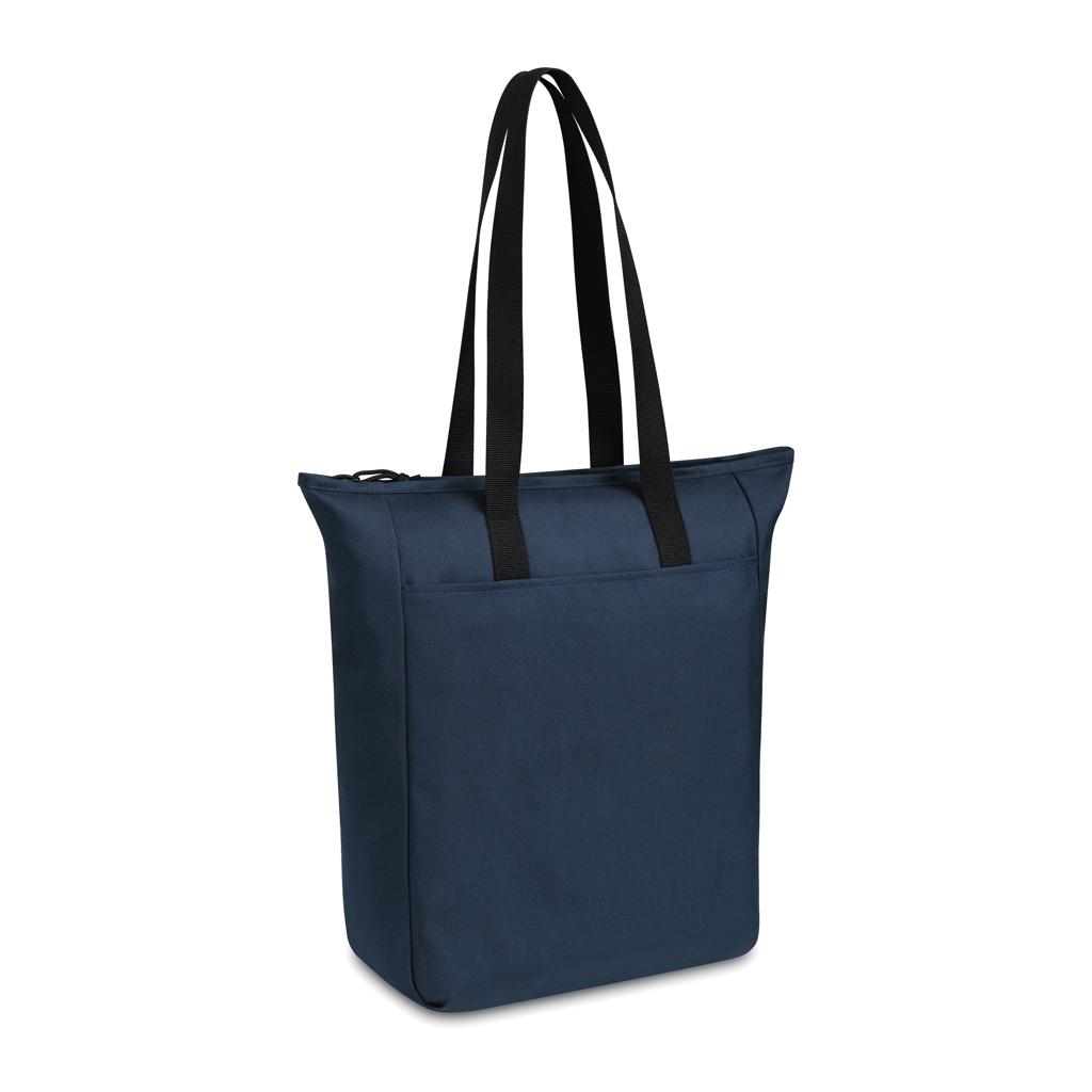 Geantă tote cu fermoar Renew navy