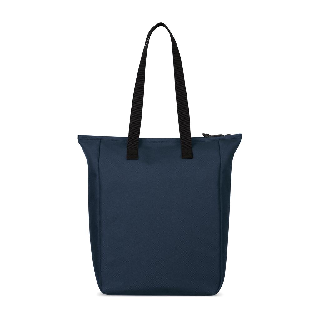 Geantă tote cu fermoar Renew navy