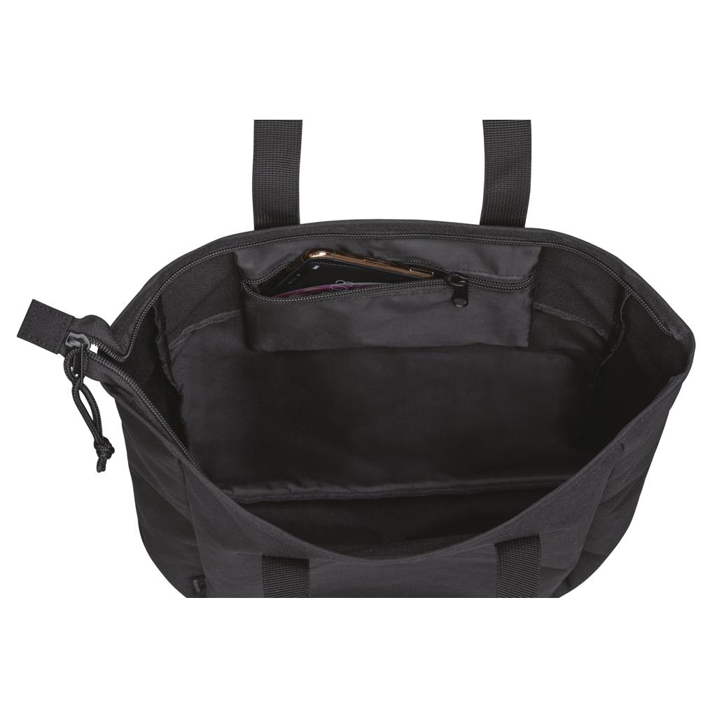 Geantă tote cu fermoar Renew black