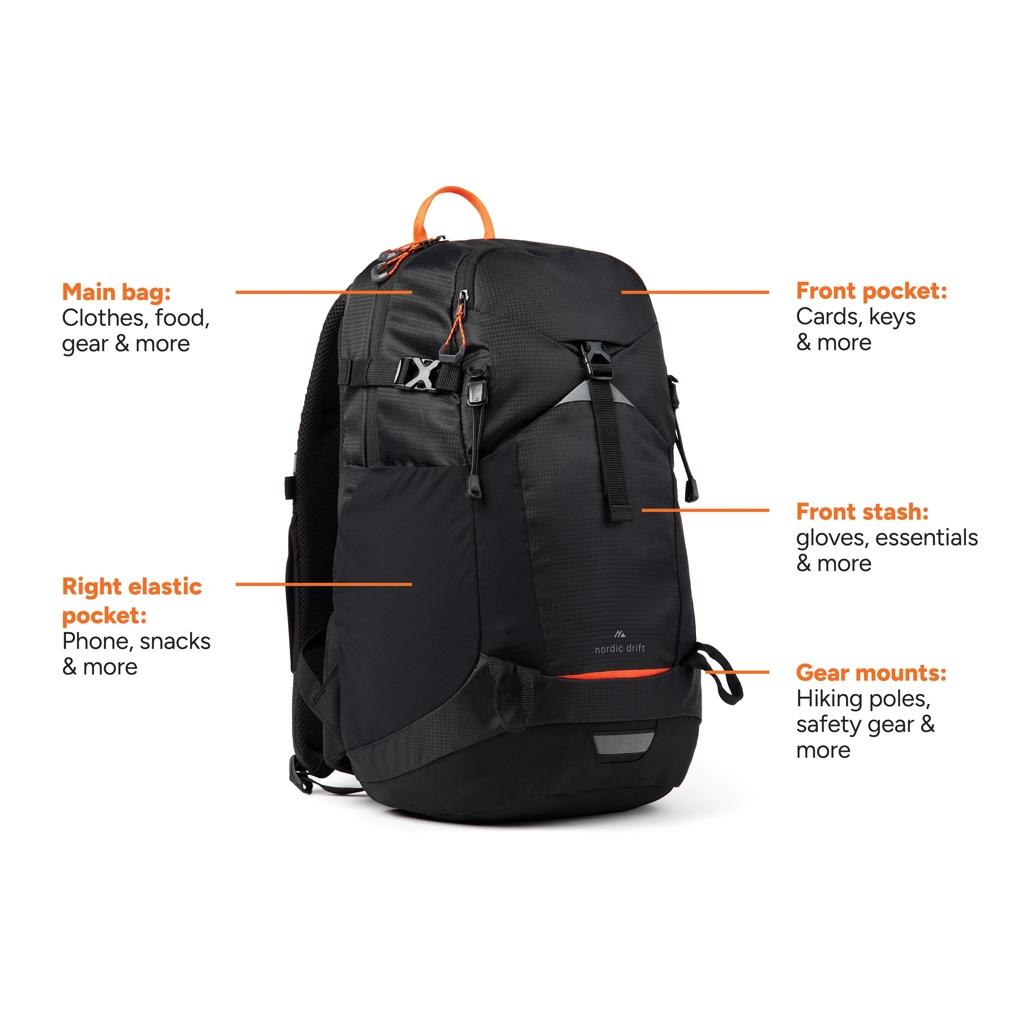 Rucsac Nordic Drift Trail 24L black