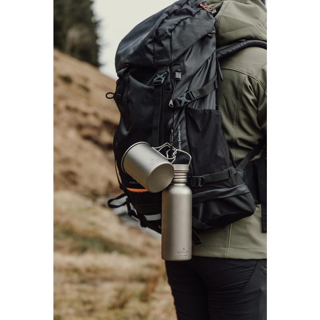 Sticlă titan Nordic Drift Trail 600 ml silver
