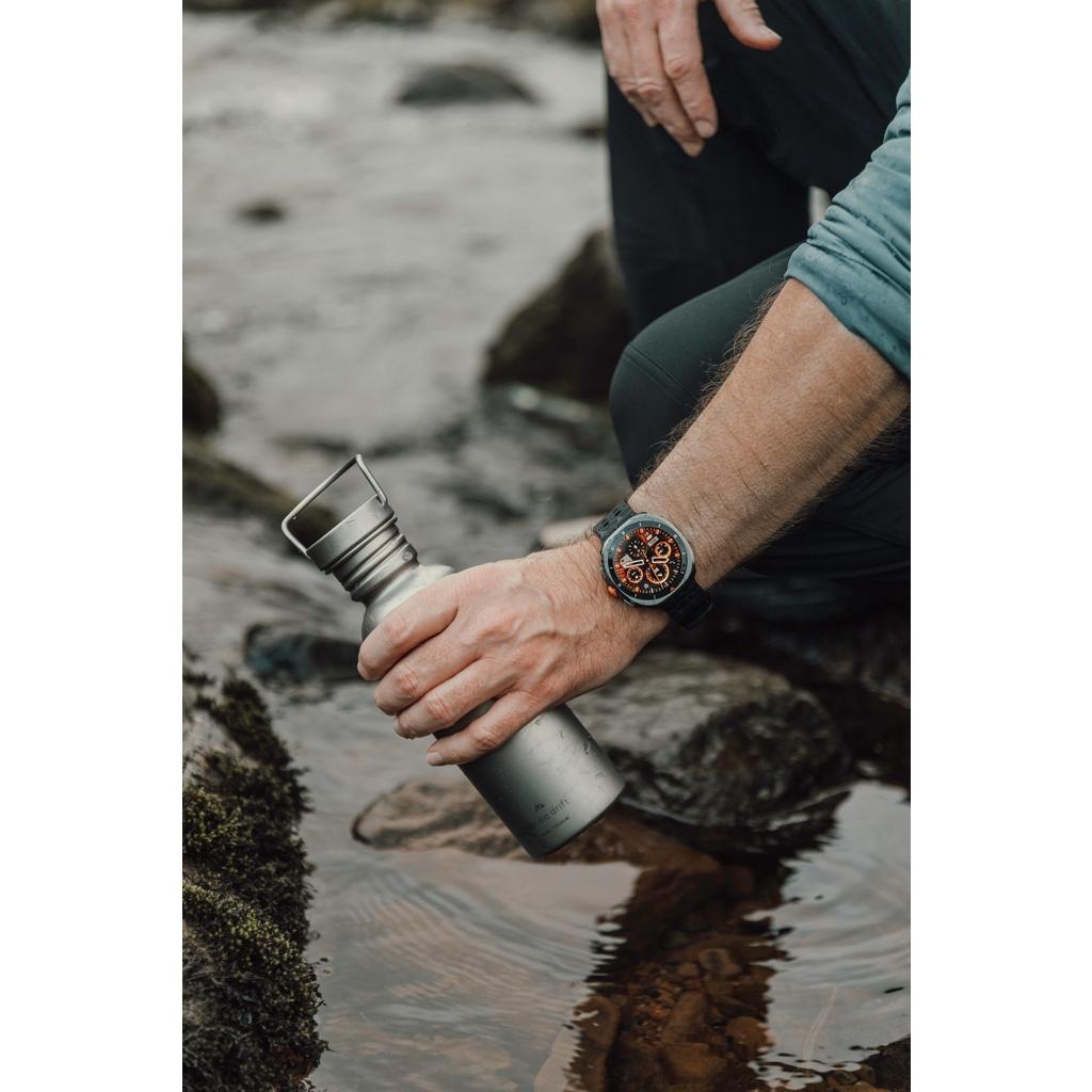 Sticlă titan Nordic Drift Trail 600 ml silver