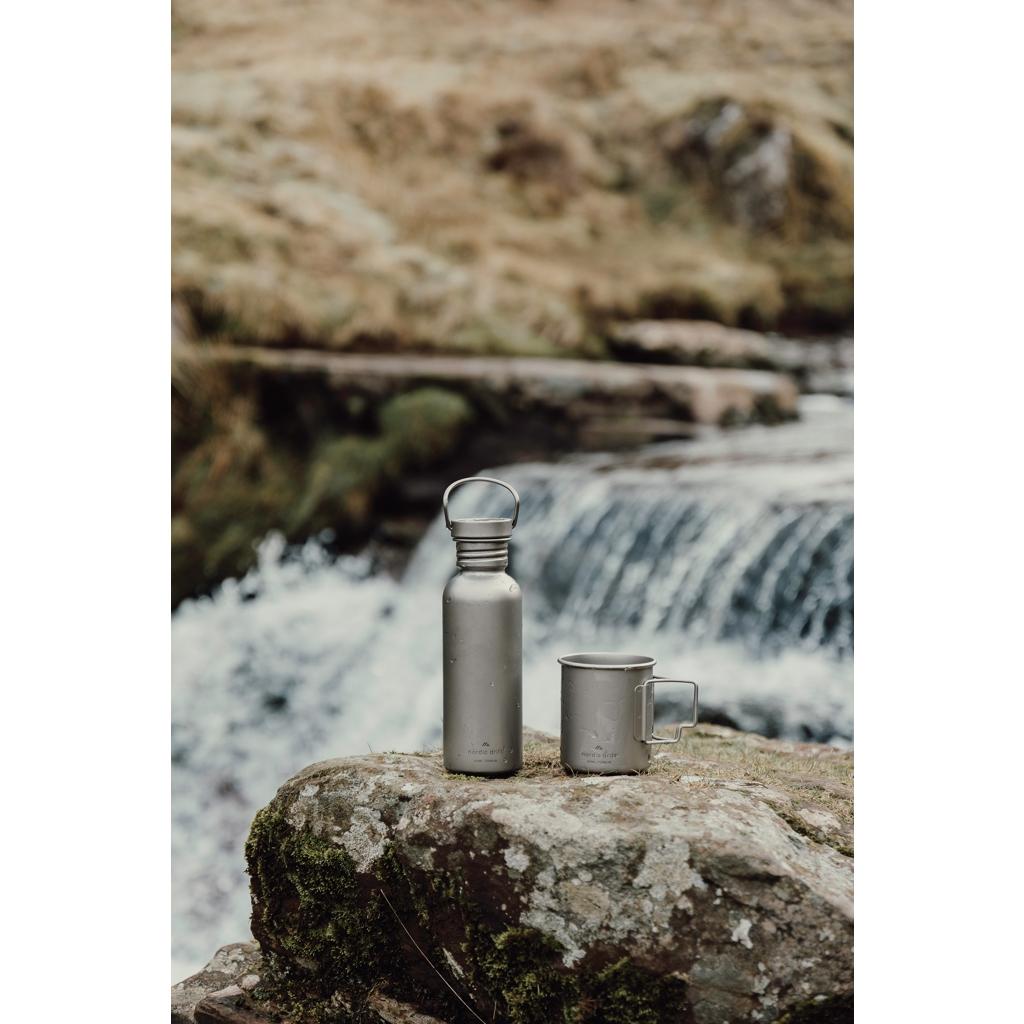 Cană titan Nordic Drift Trail 450 ml silver