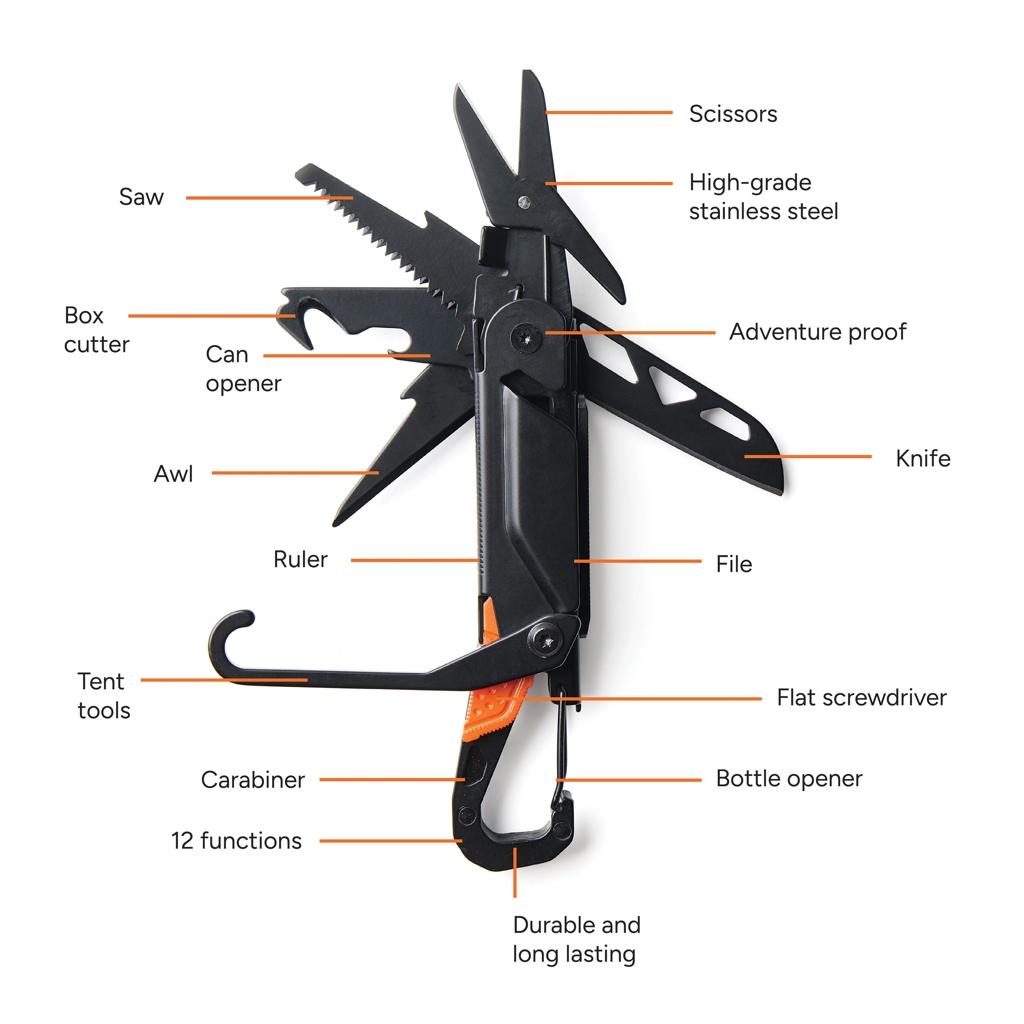 Unealtă multifuncțională Nordic Drift black