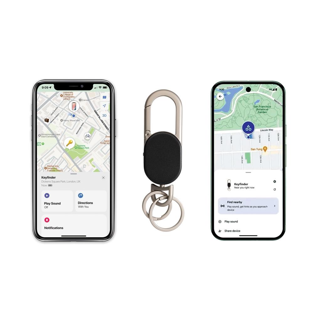 Breloc localizare Keyfinder Dual black