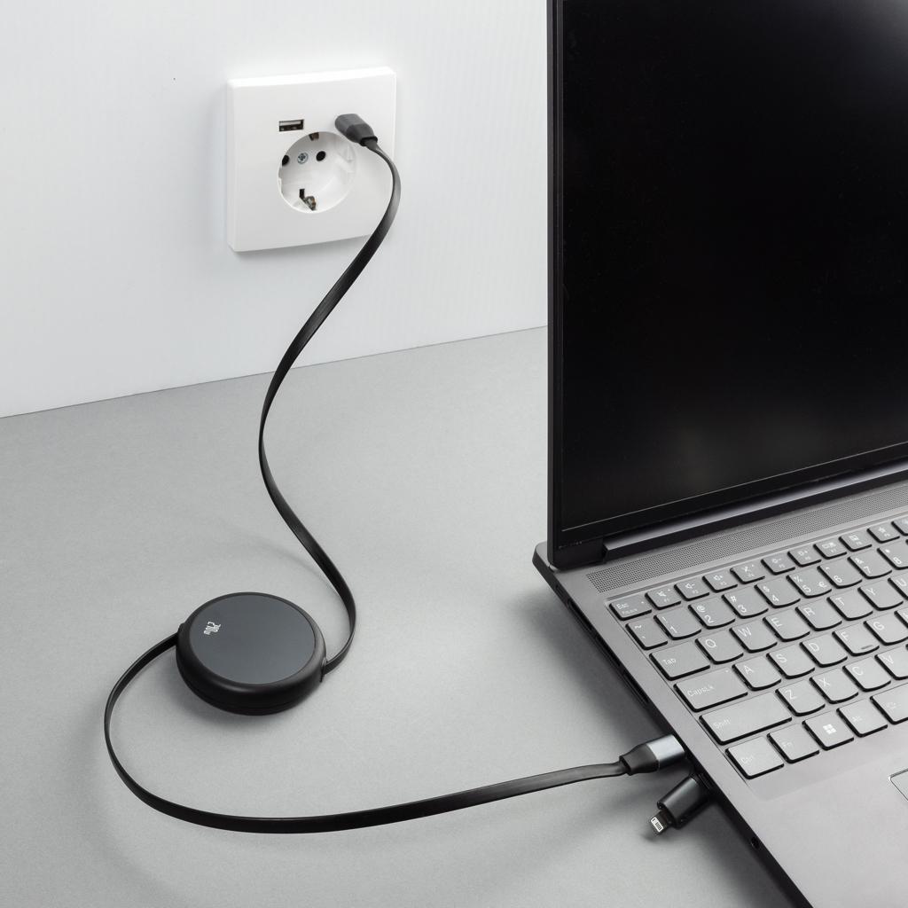 Cablu 2 în 1 Terra 240W black