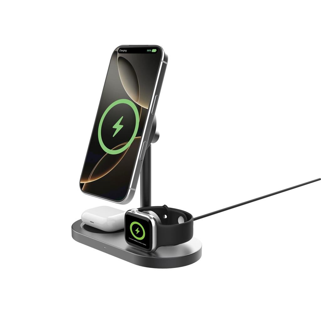 Încărcător magnetic birou Quantum 25W grey