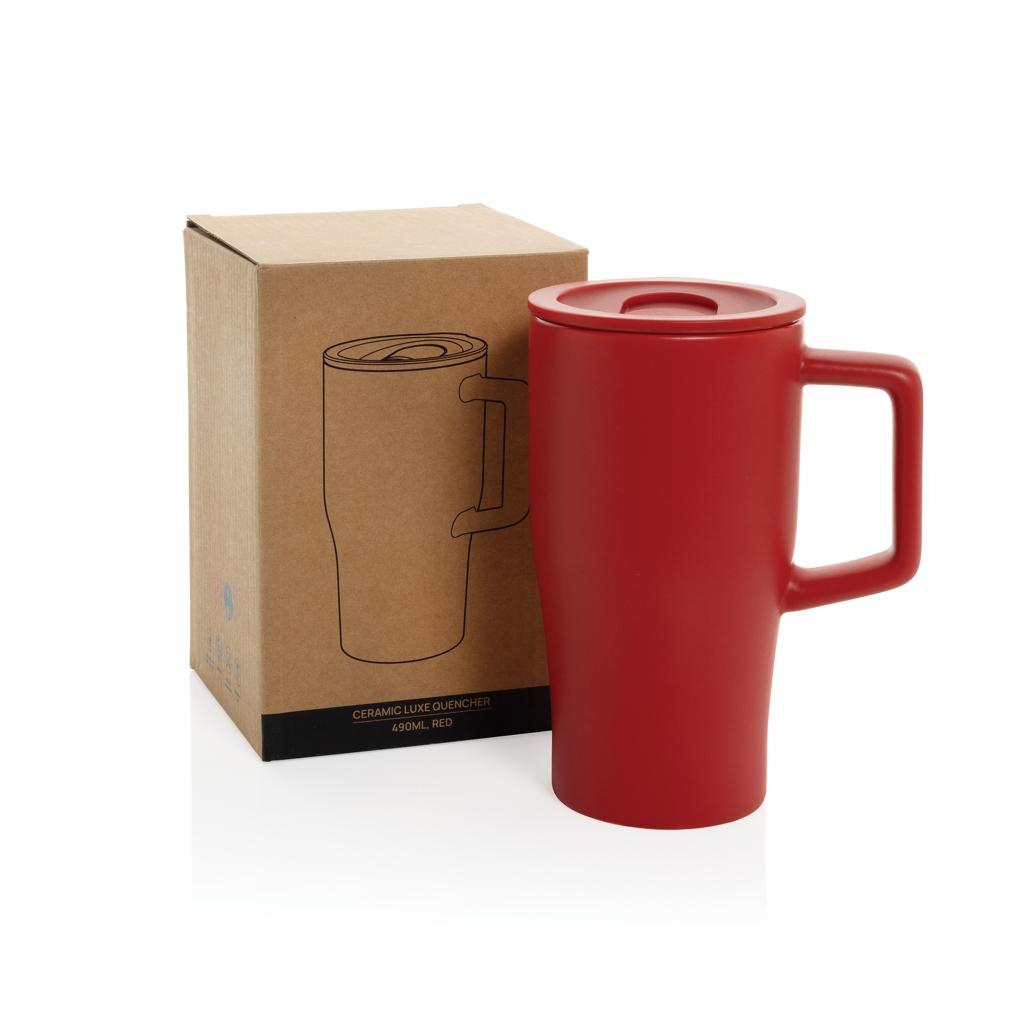Pahar Ceramic Luxe 490 ml red
