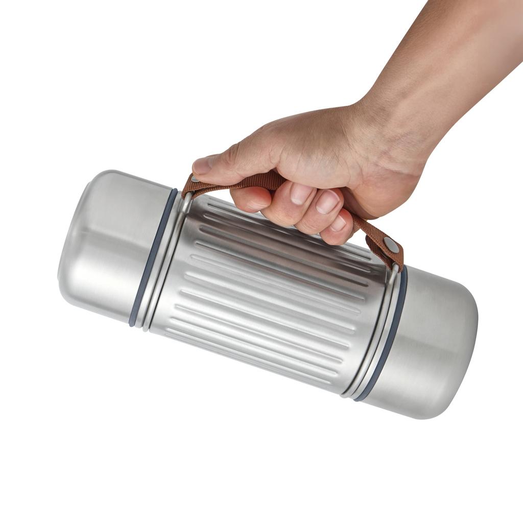 Recipient dublu Explorer Flask 1L grey